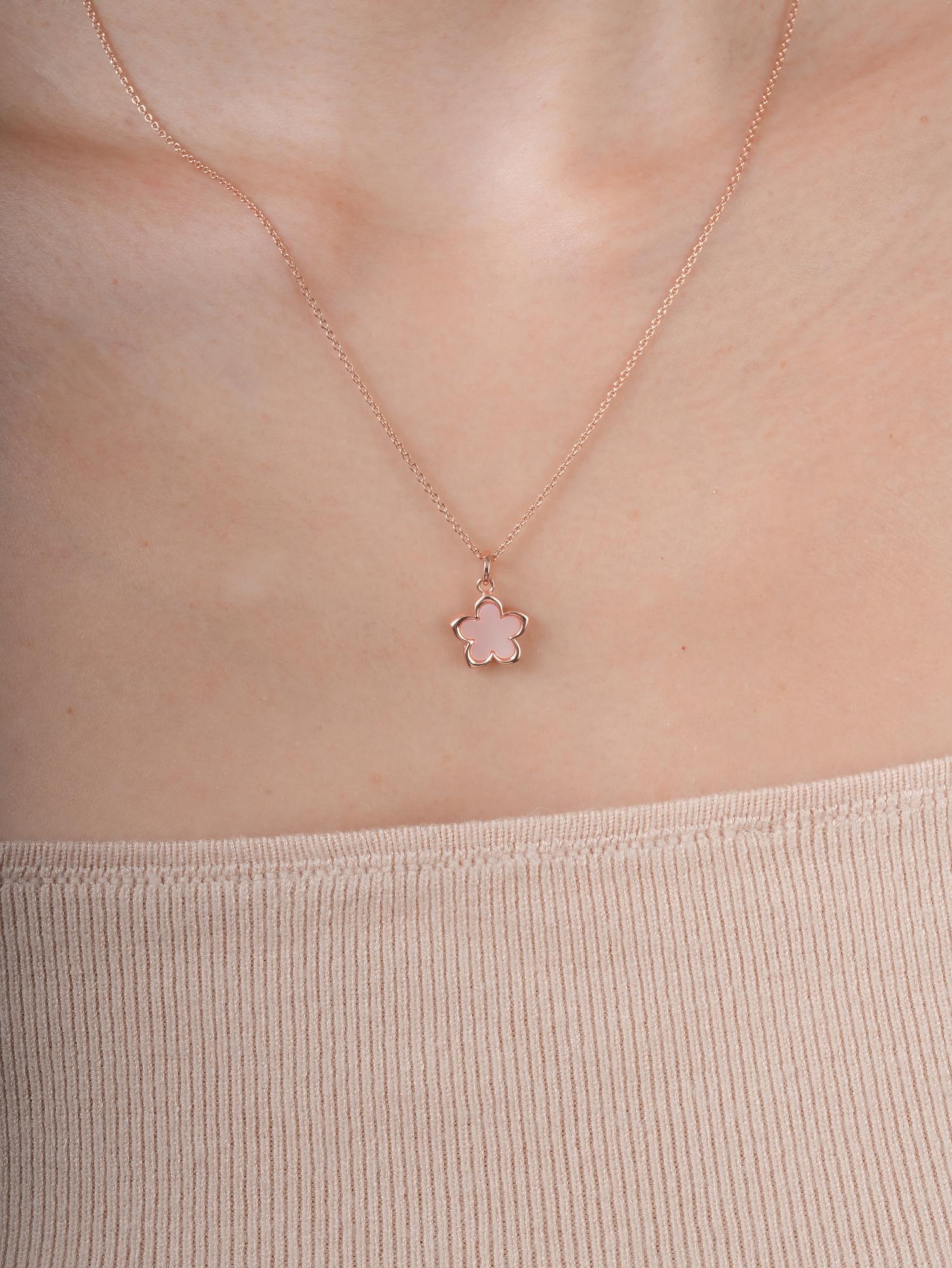 Mother of Pearl Sakura Reversible Necklace