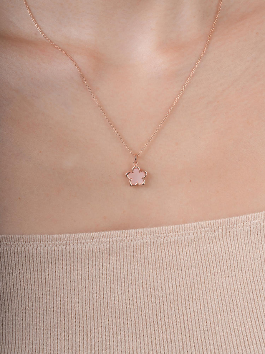 Mother of Pearl Sakura Reversible Necklace