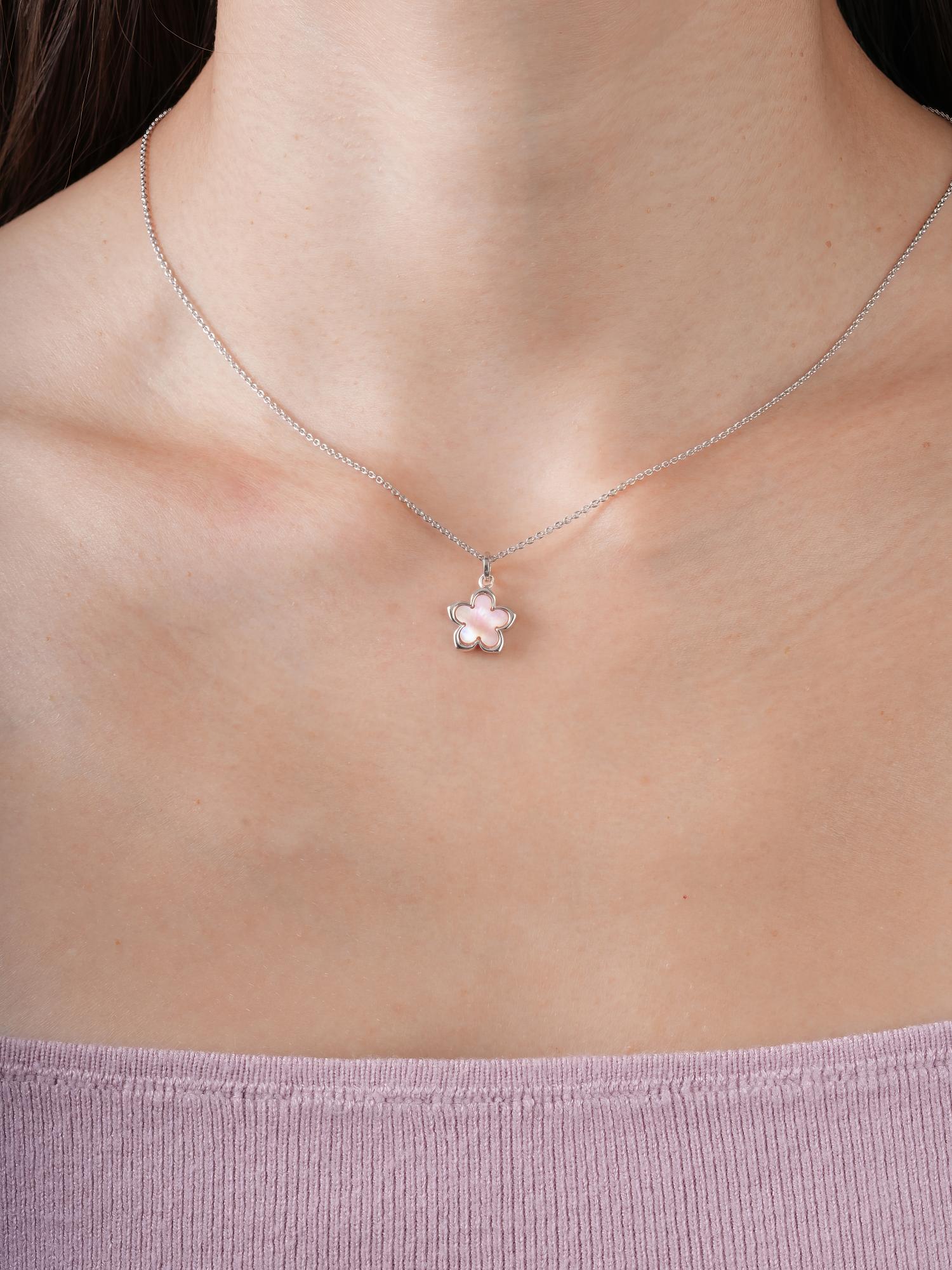 Mother of Pearl Sakura Reversible Necklace