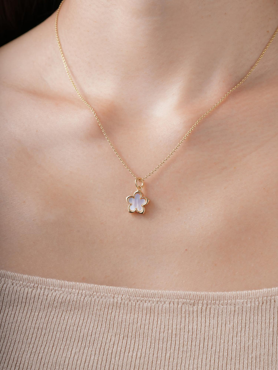 Mother of Pearl Sakura Reversible Necklace
