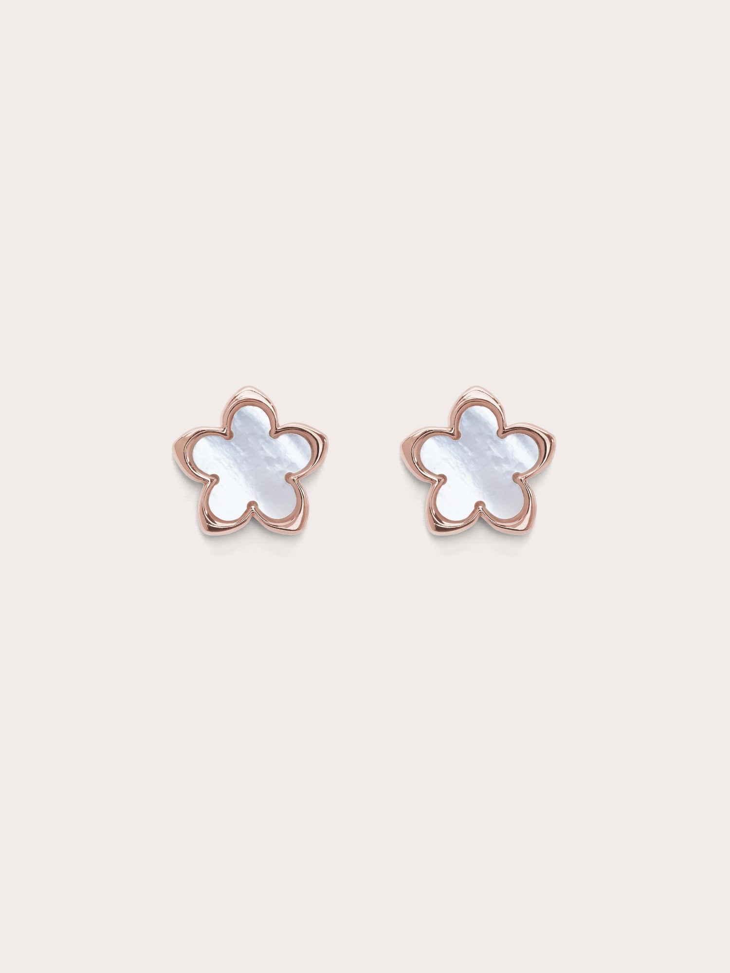 Mother of Pearl Sakura Stud Earrings