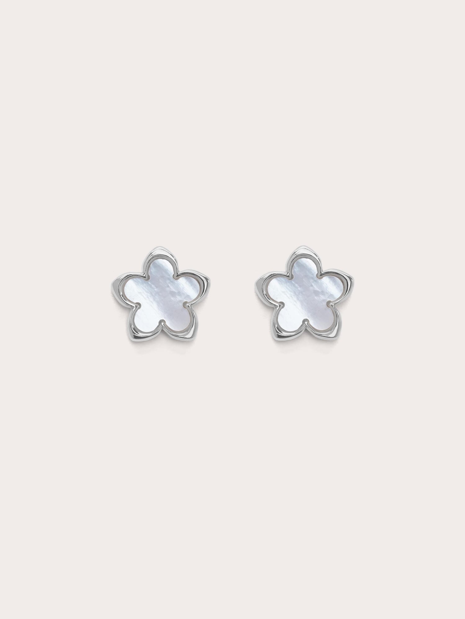 Mother of Pearl Sakura Stud Earrings