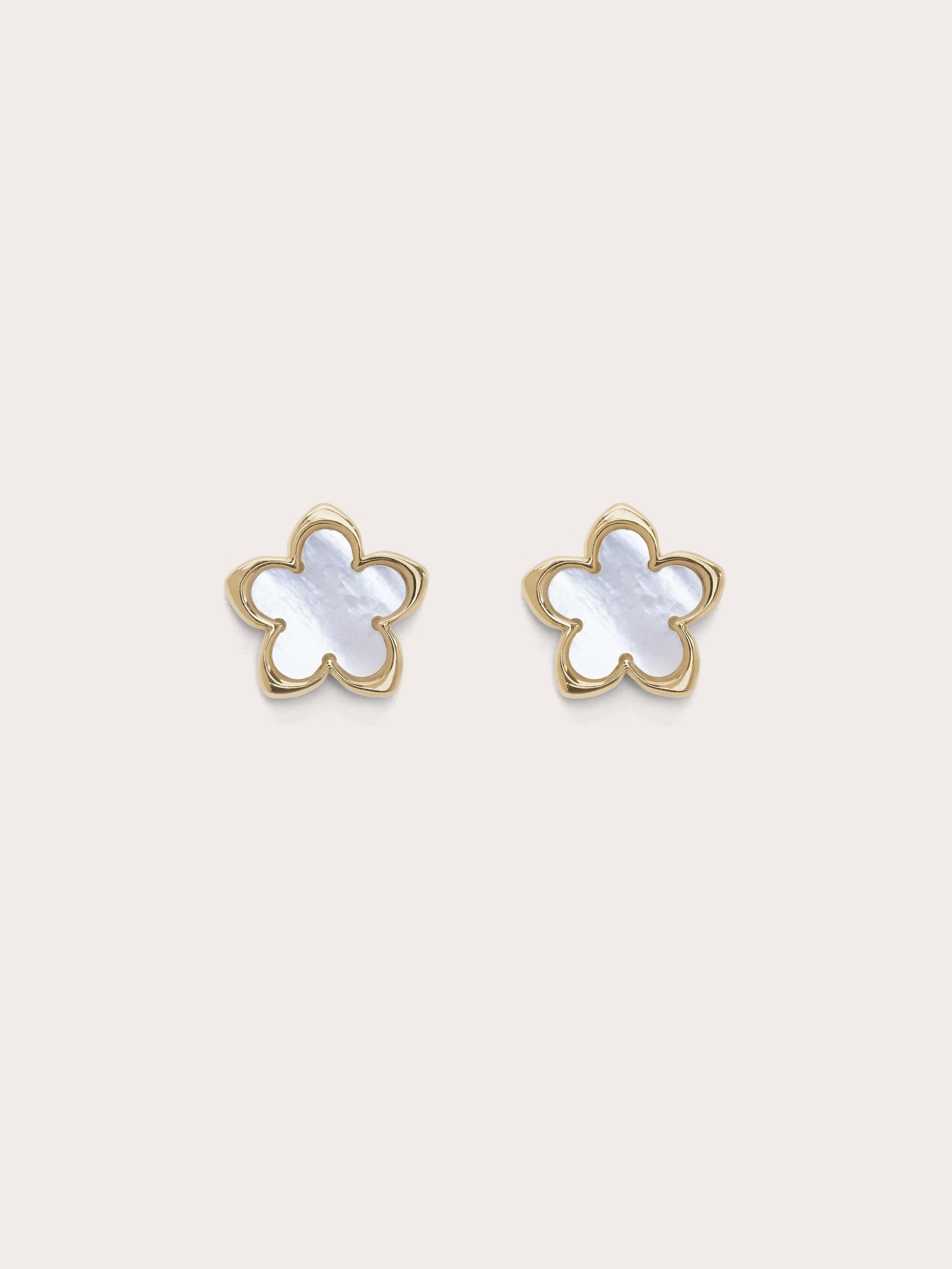 Mother of Pearl Sakura Stud Earrings