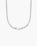 Deco Clasp Chain Necklace in Gold