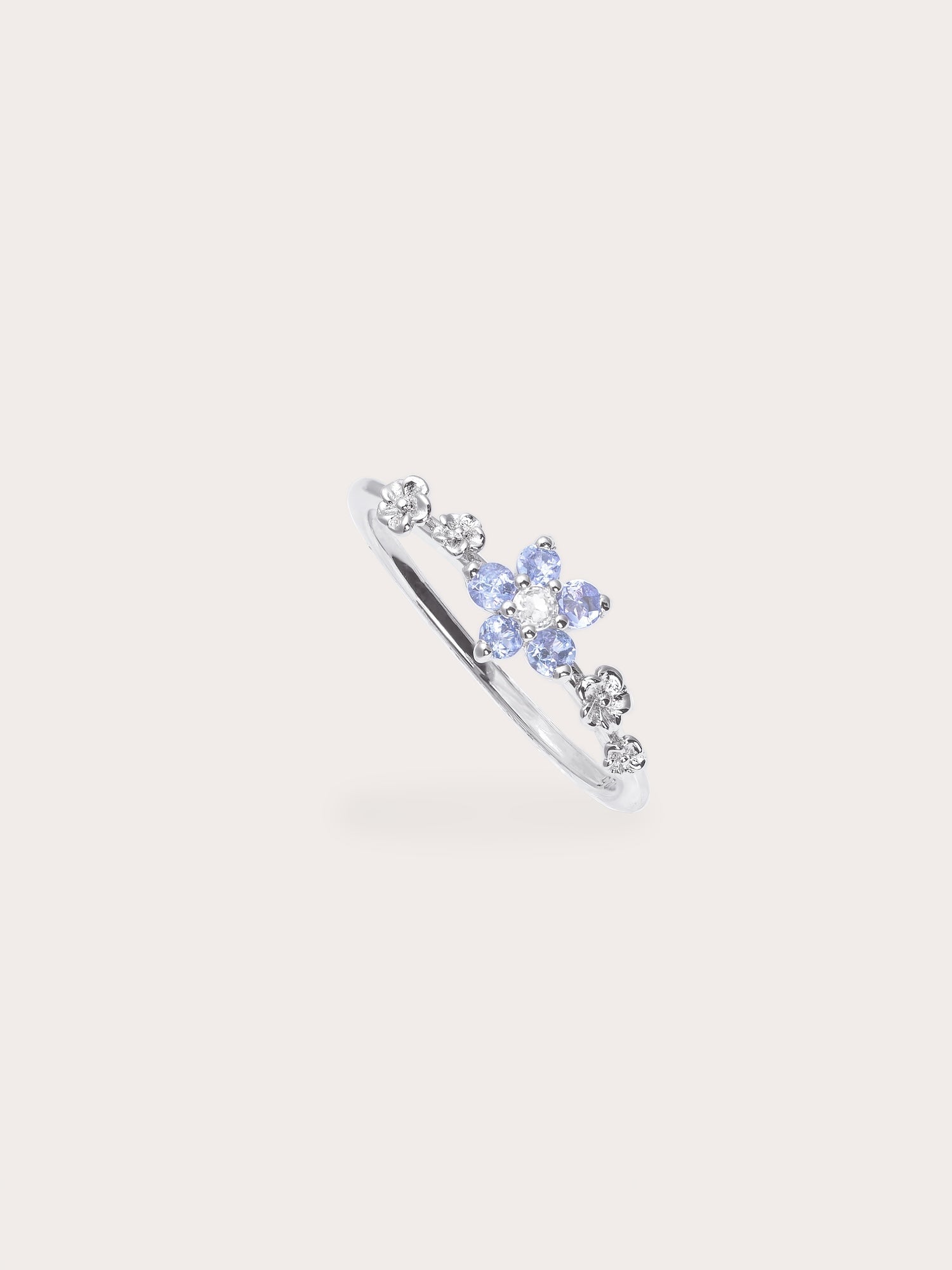 Periwinkle Blossom Ring - Tanzanite