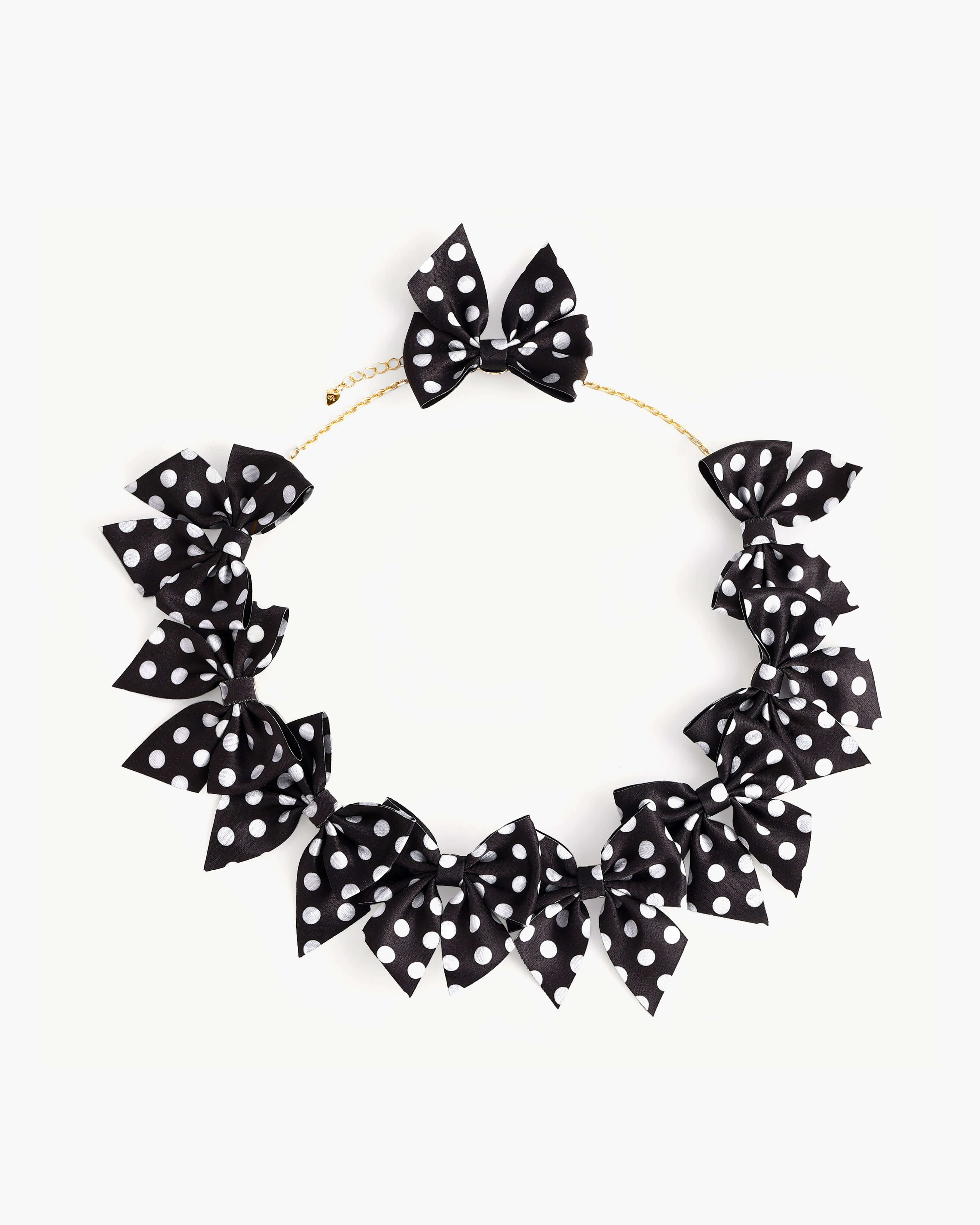 Black Bow Necklace