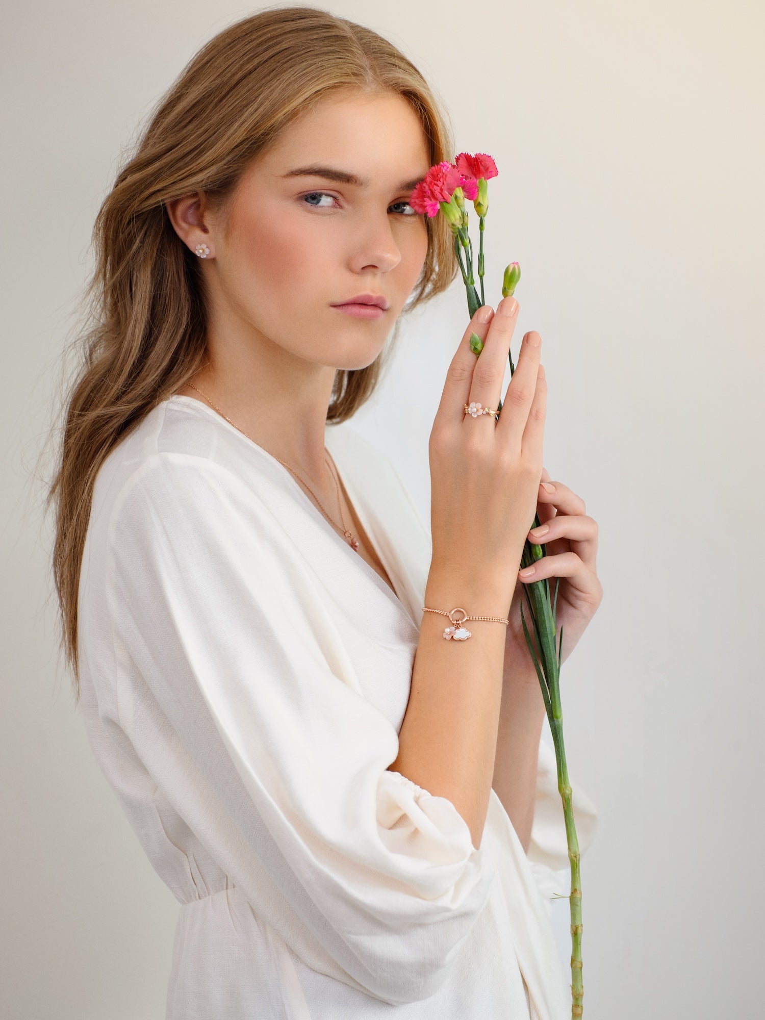 Carved Sakura Ring