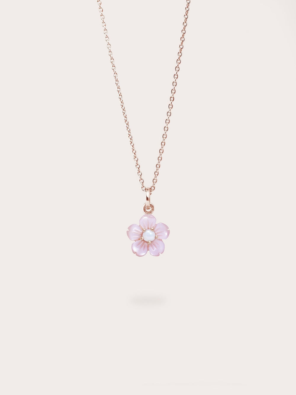 Carved Sakura Necklace