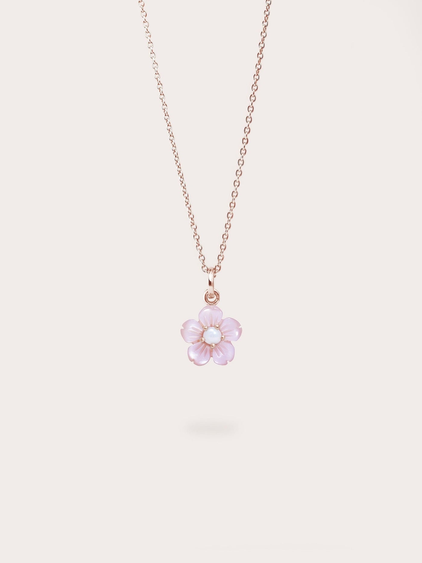 Carved Sakura Necklace