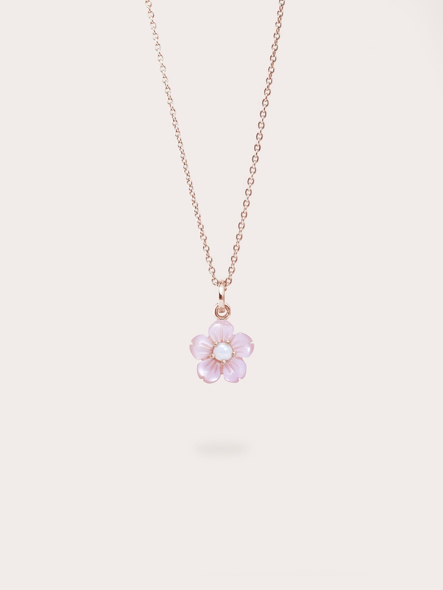 Carved Sakura Necklace