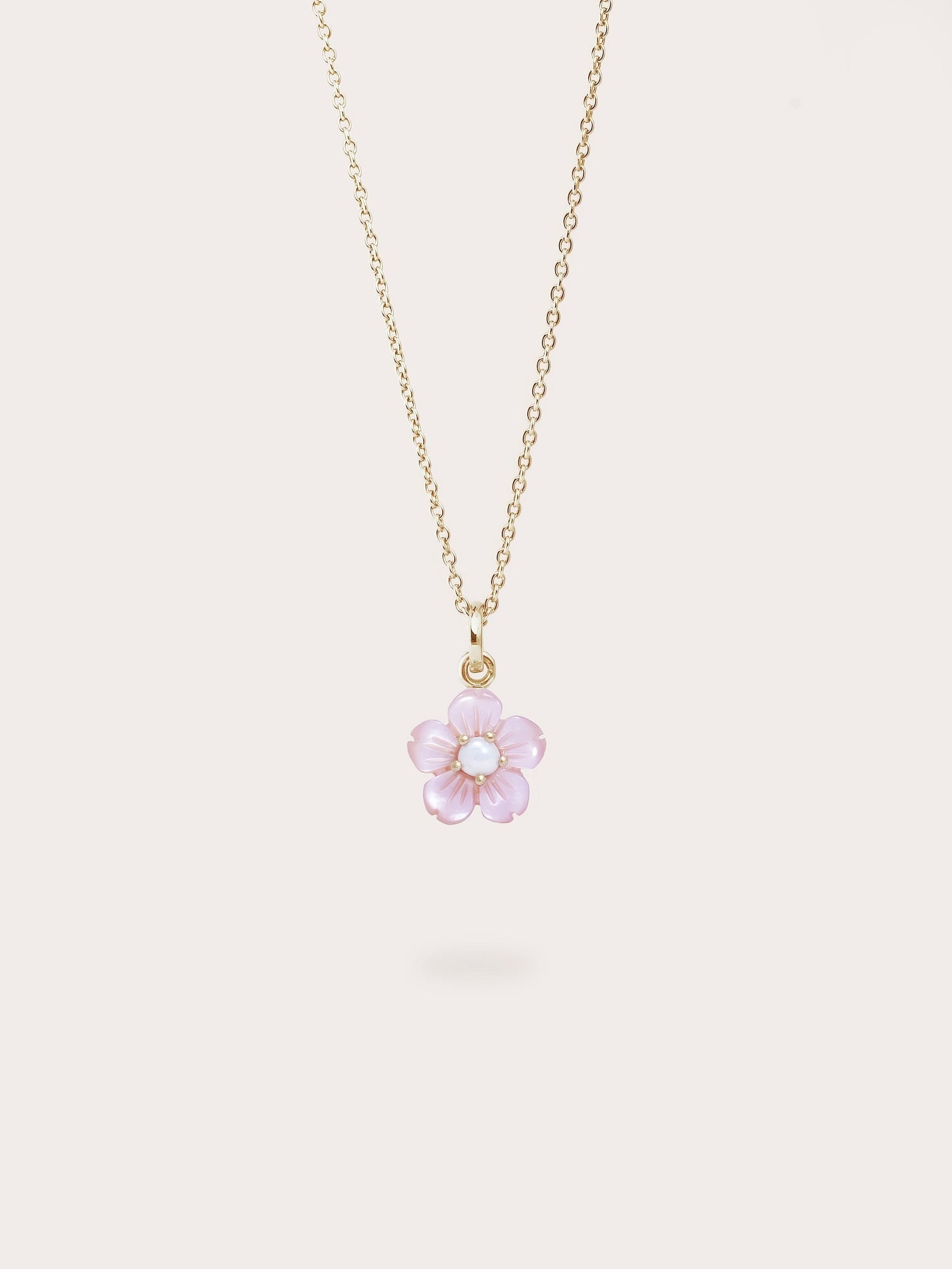 Carved Sakura Necklace