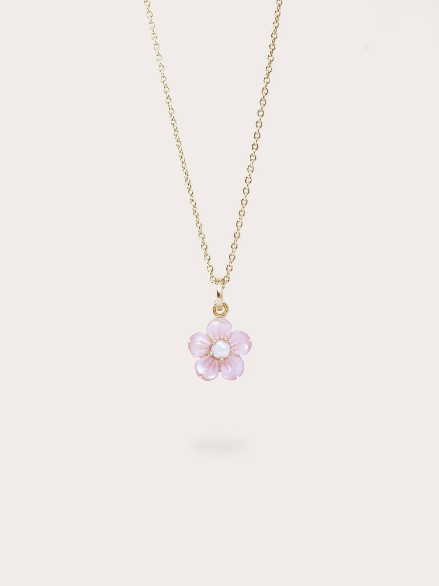 Carved Sakura Necklace