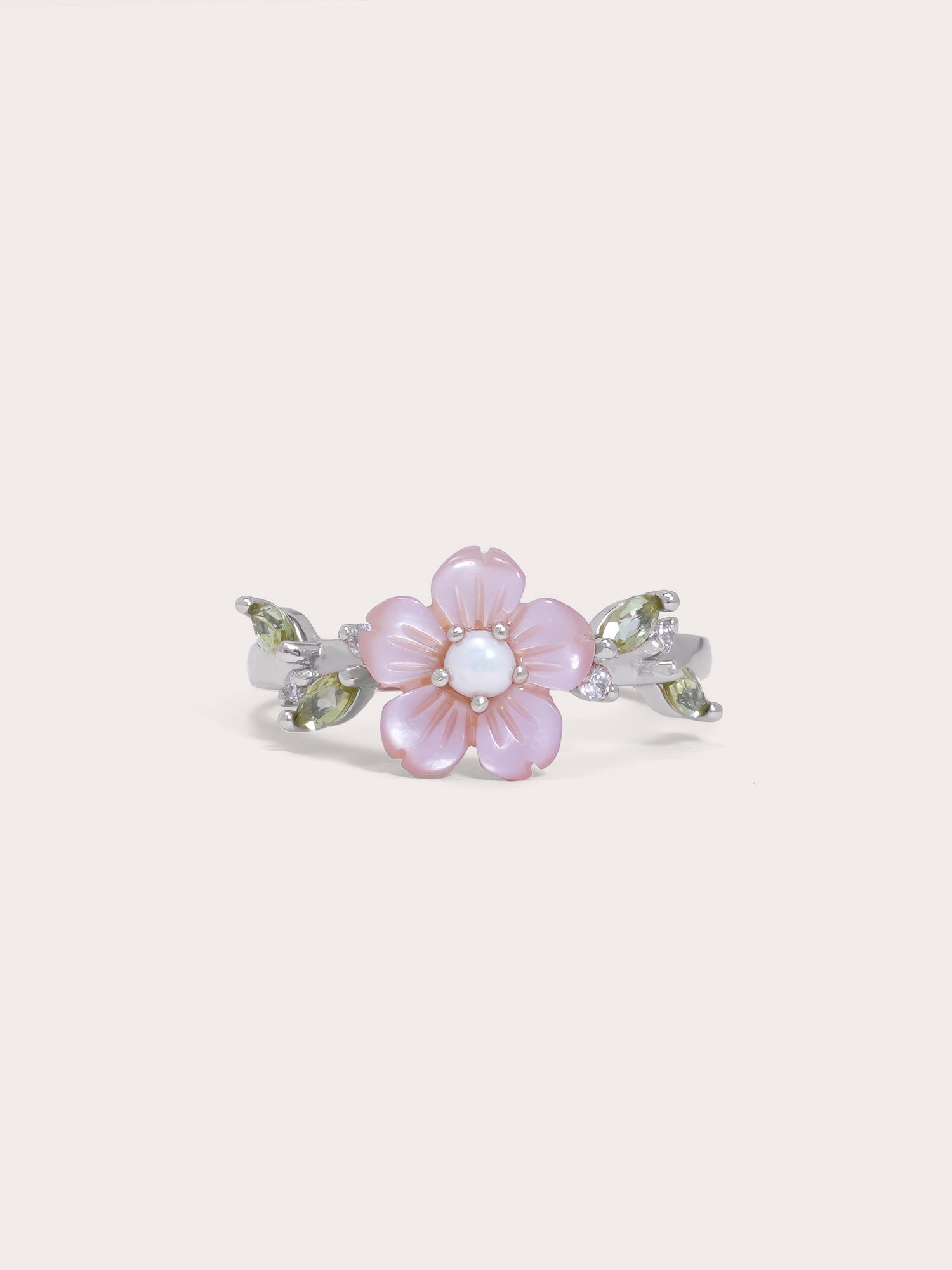 Carved Sakura Ring
