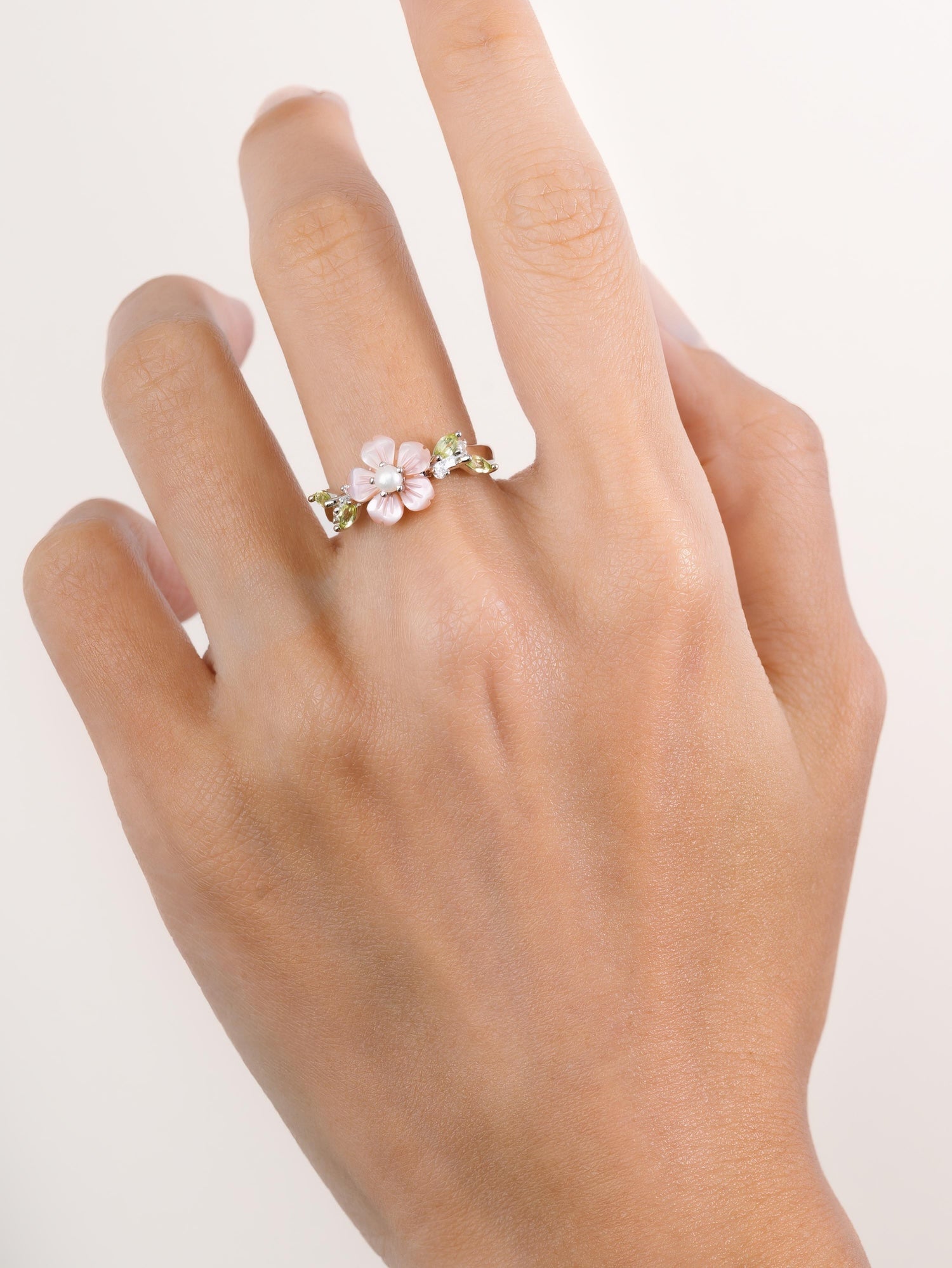 Carved Sakura Ring