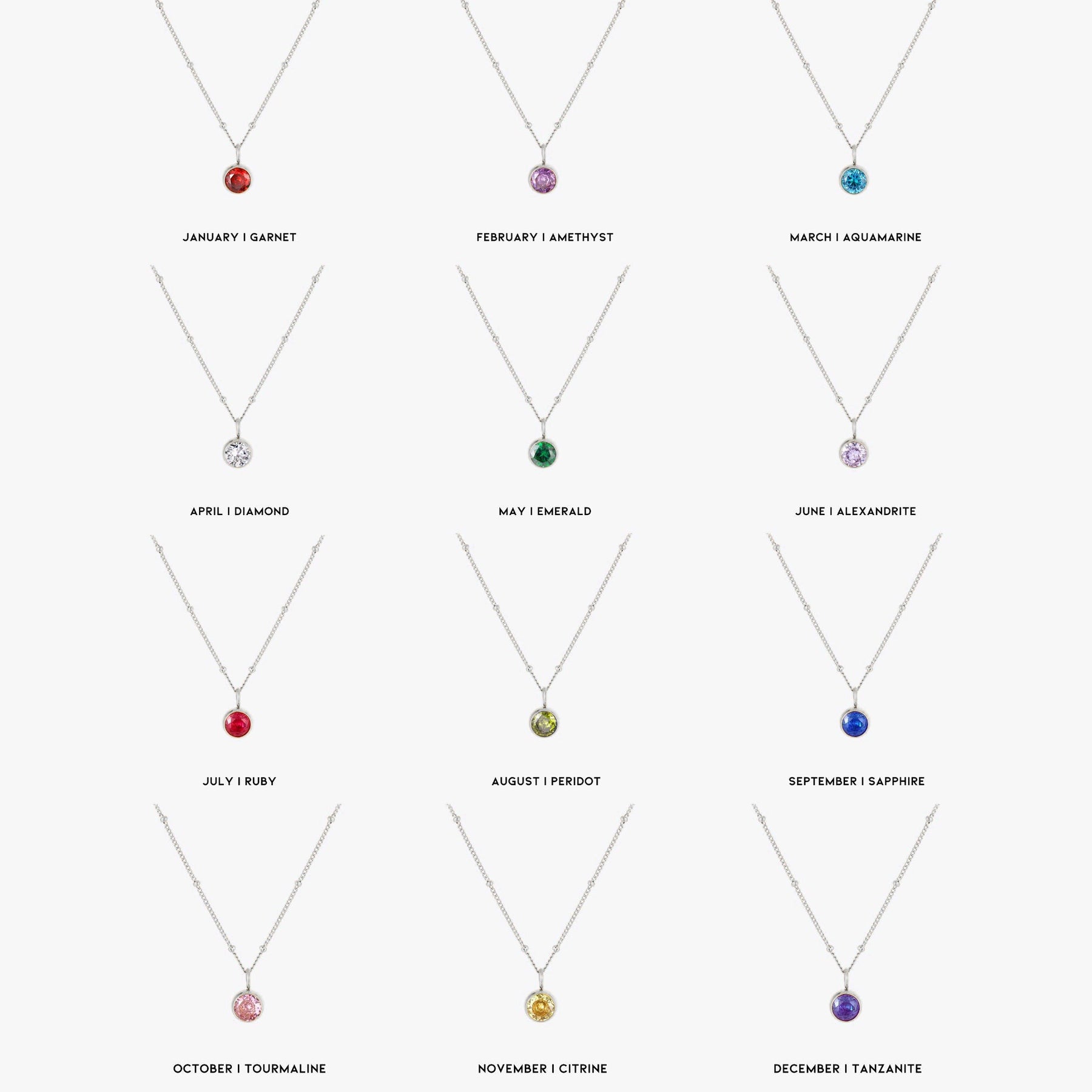 Birthstone Necklace