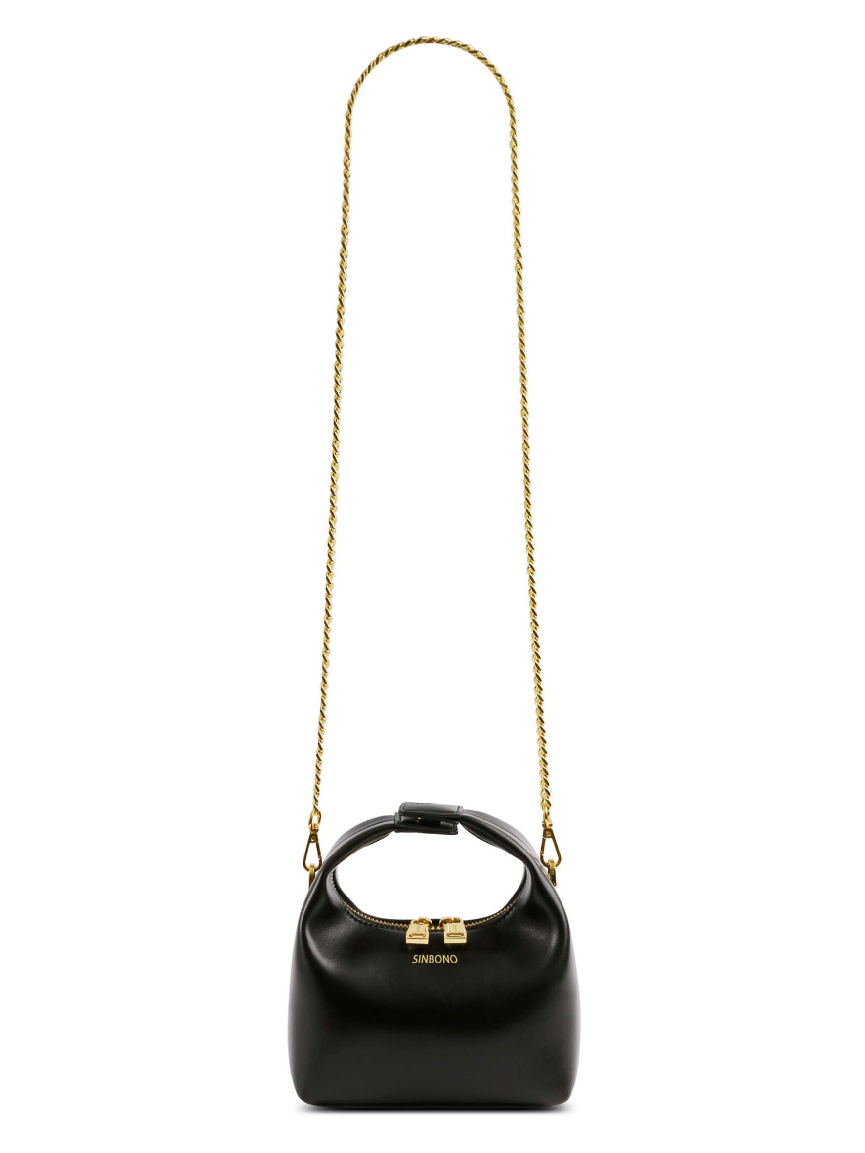 Vienna Top Handle Crossbody Bag - Black