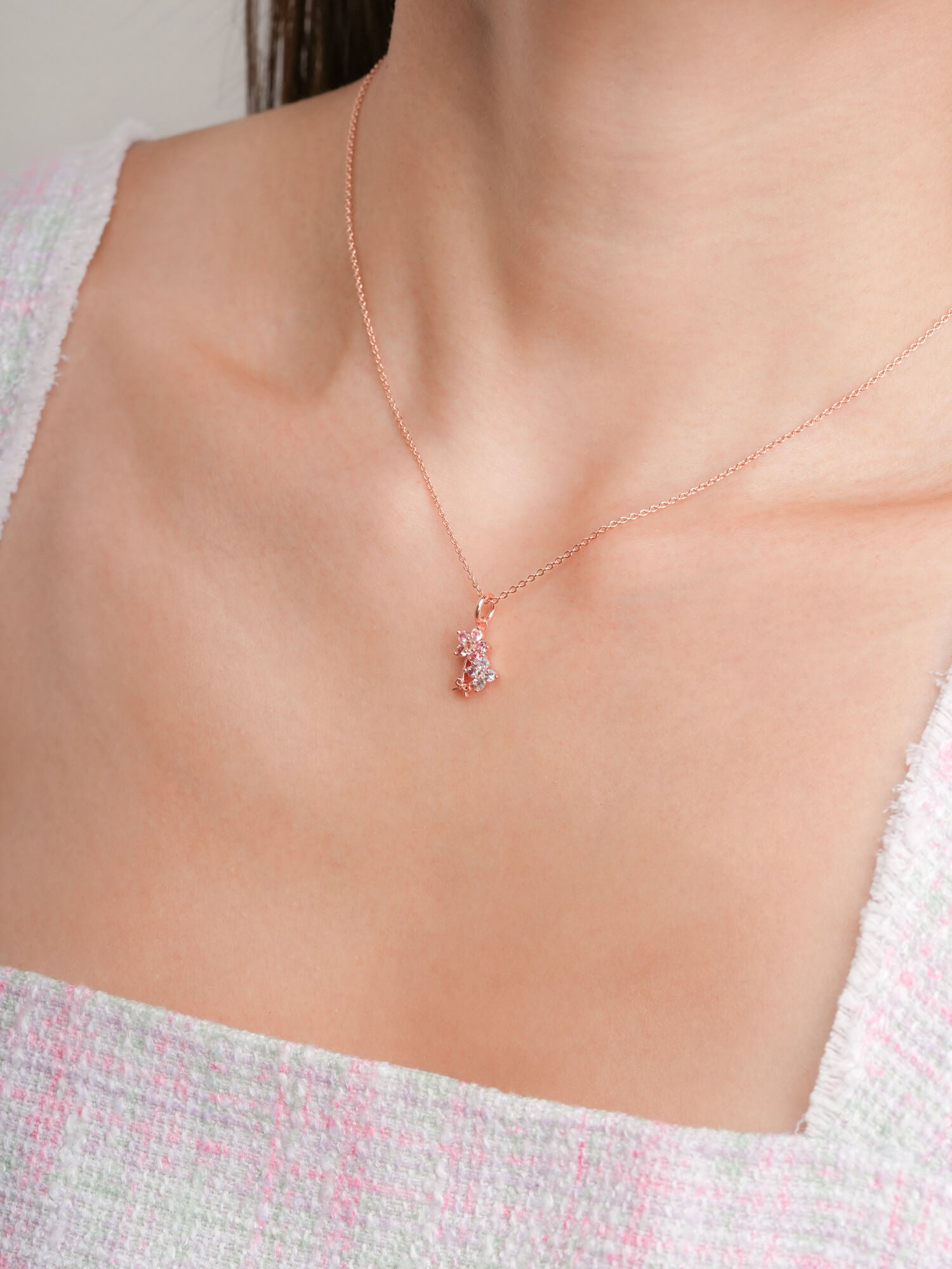 Spring Blossom Bouquet Necklace