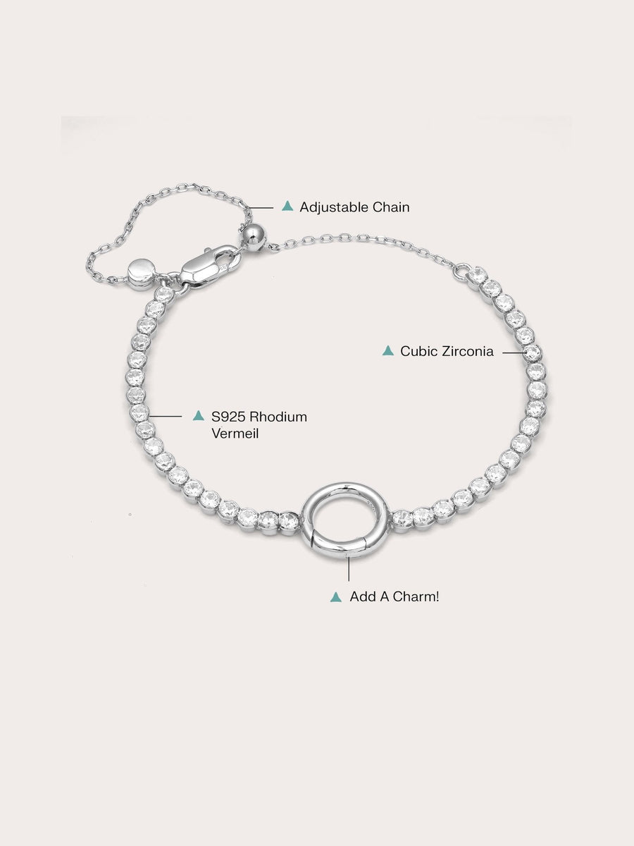 Tennis Charm Bracelet