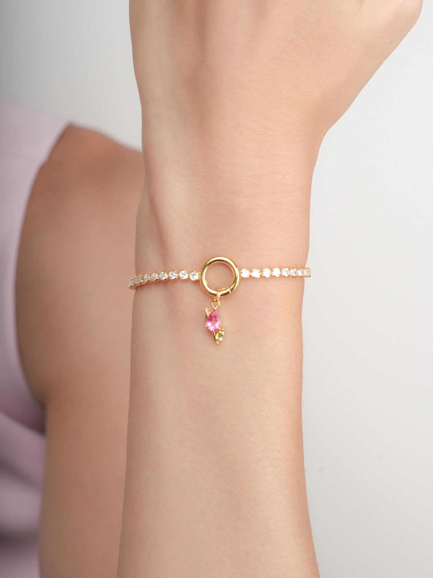 Tennis Charm Bracelet