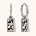 The World - Tarot Card Gold | Silver Hoop Earrings
