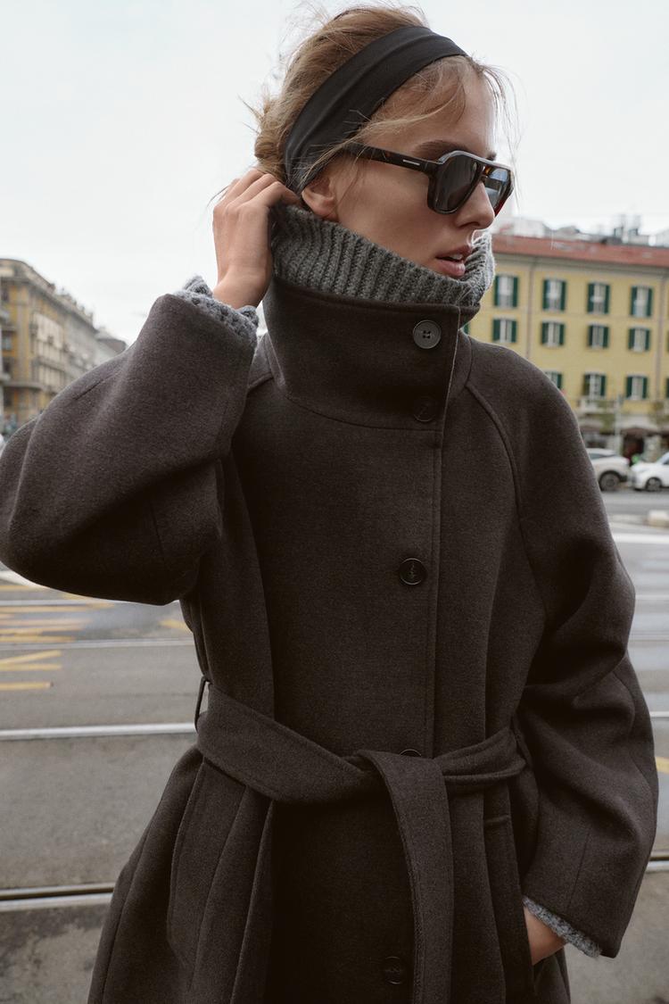 Helenzina Collar Belted Coat