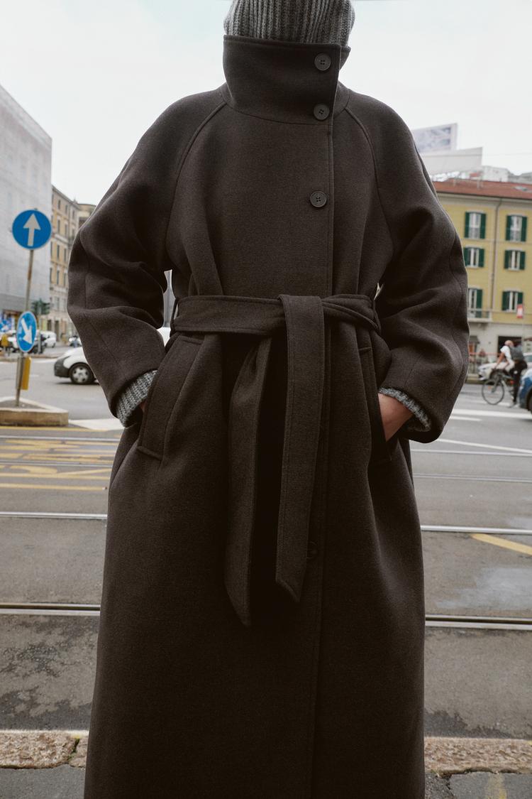 Helenzina Collar Belted Coat