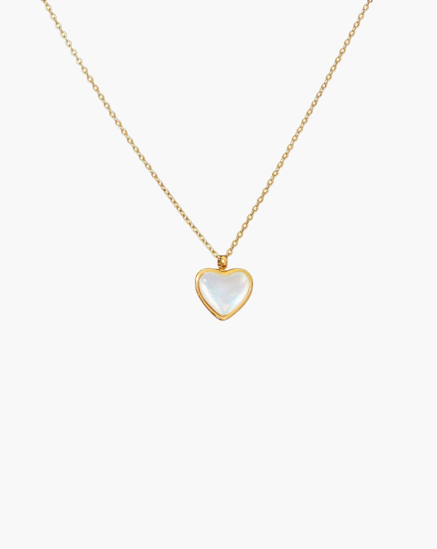 Mother of Pearl Heart Necklace