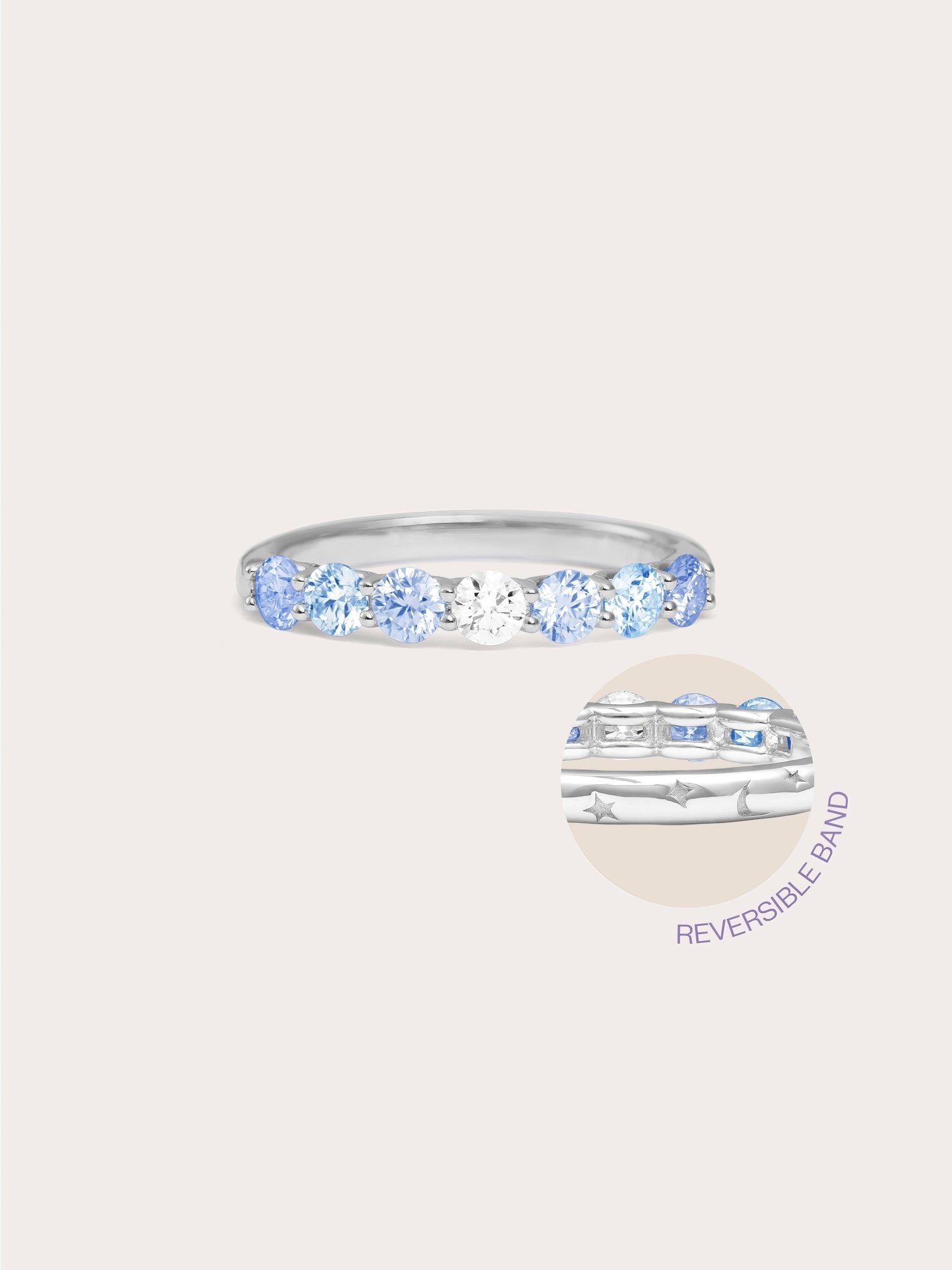 Winter Frost Moissanite Eternity Band