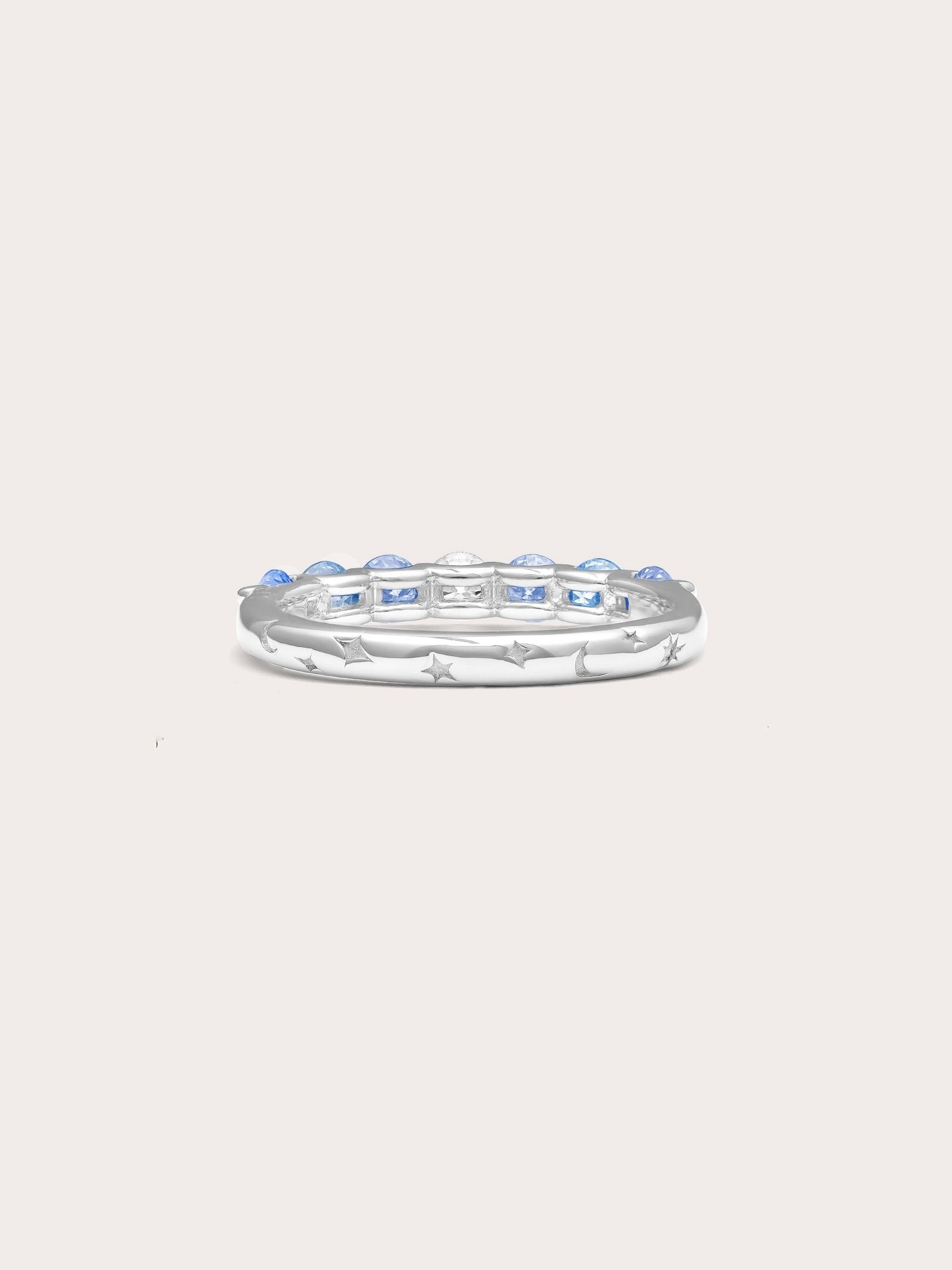 Winter Frost Moissanite Eternity Band