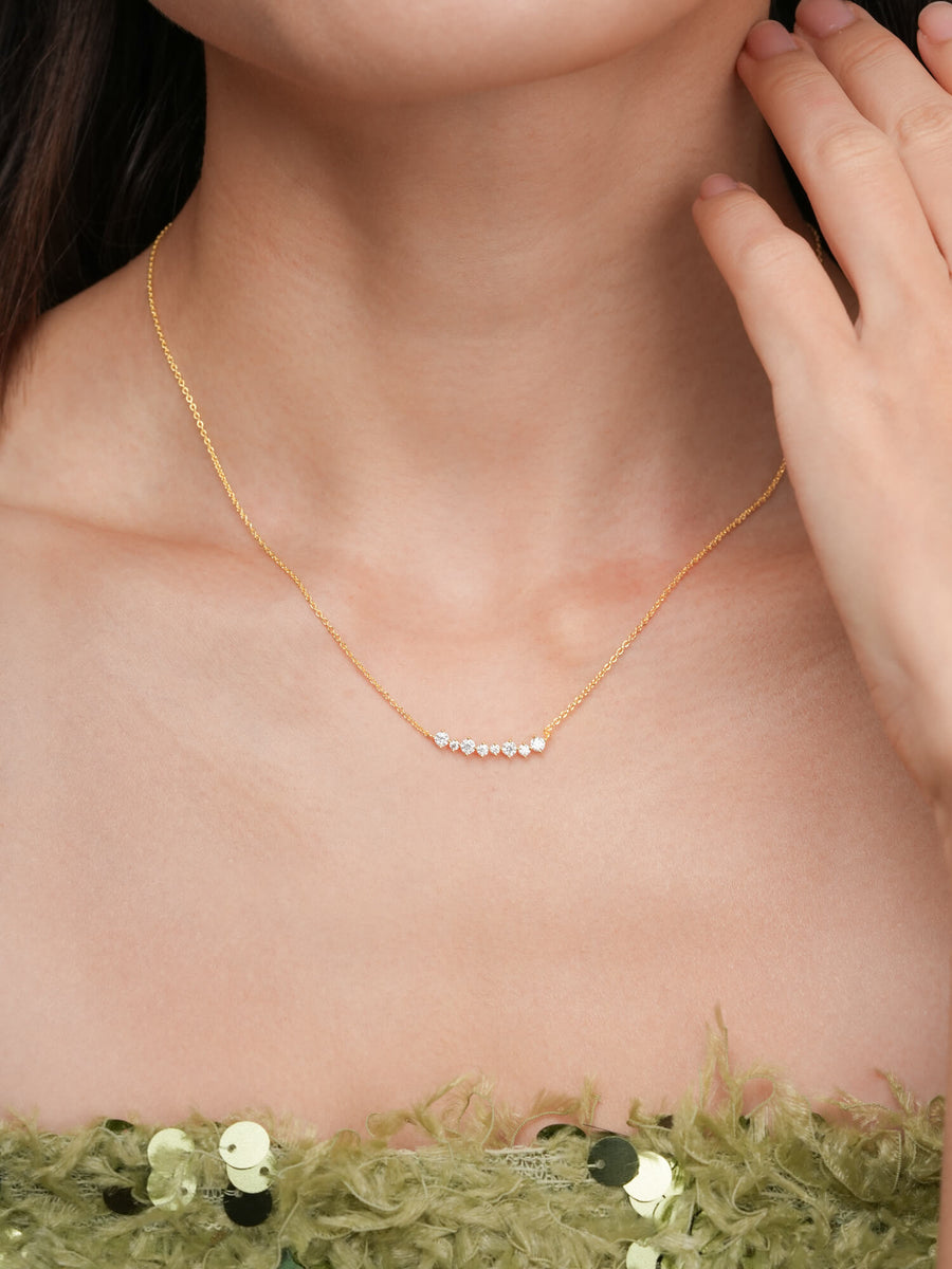 Wishing Arc Moissanite Necklace