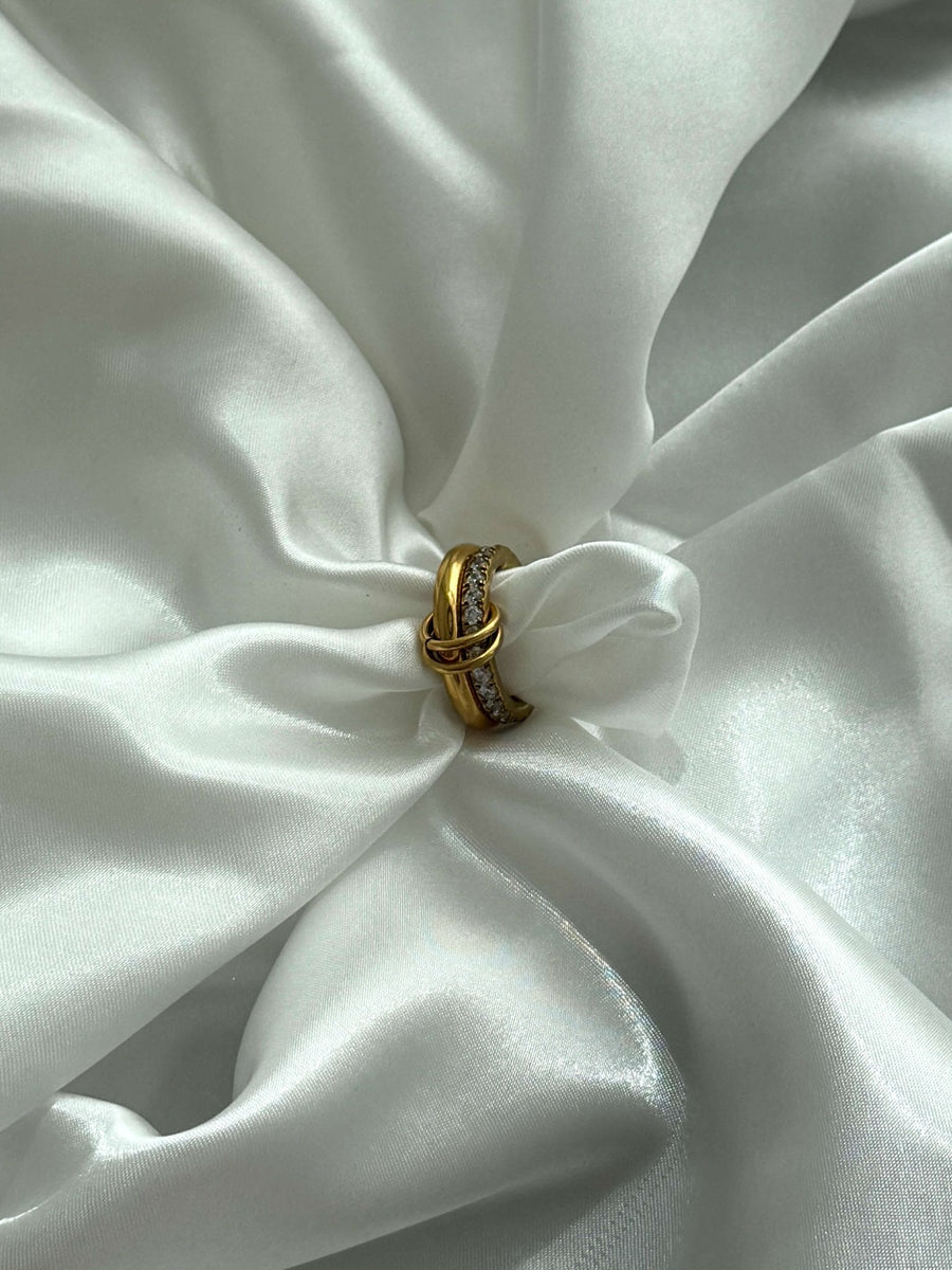 Aeliana Stacked Sparkling Band Ring