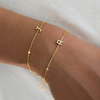 Aline Letter Charm Bracelet