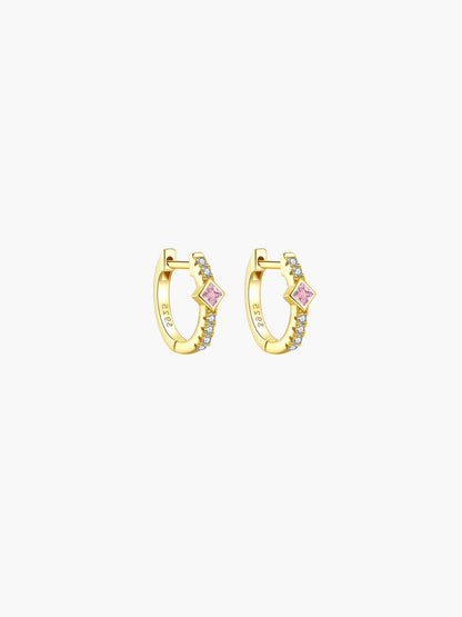 Amber Hoop Earrings