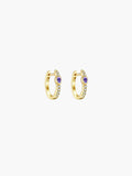 Amber Hoop Earrings