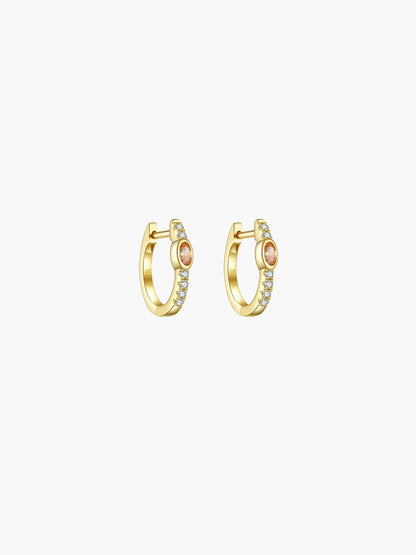 Amber Hoop Earrings