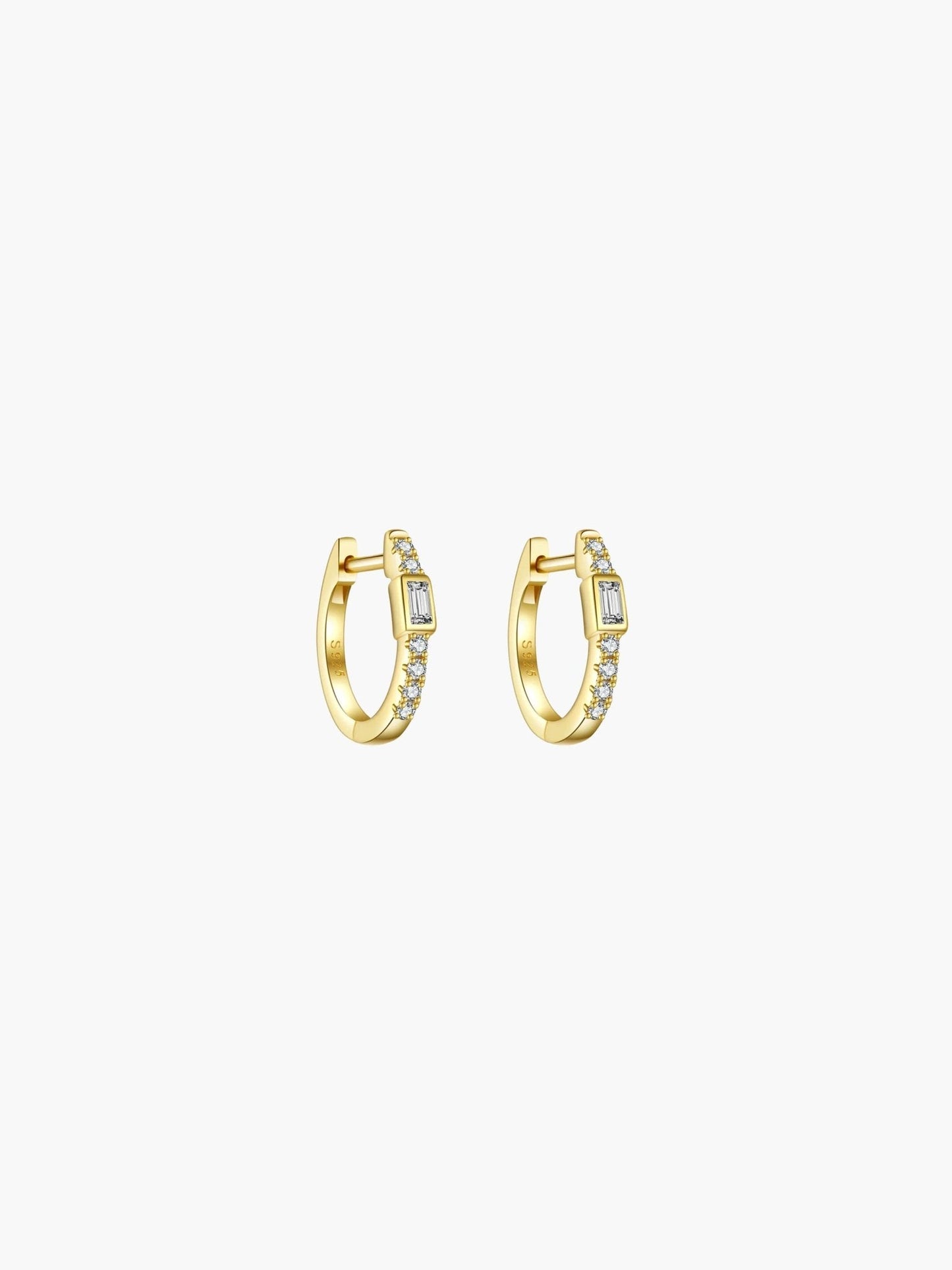 Amber Hoop Earrings
