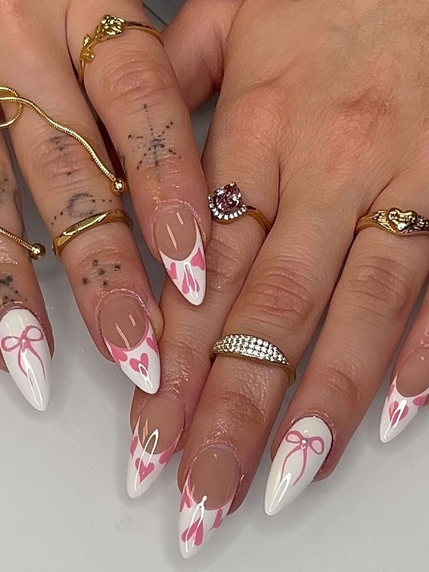 Ameri Rhinestone Dome Band Ring