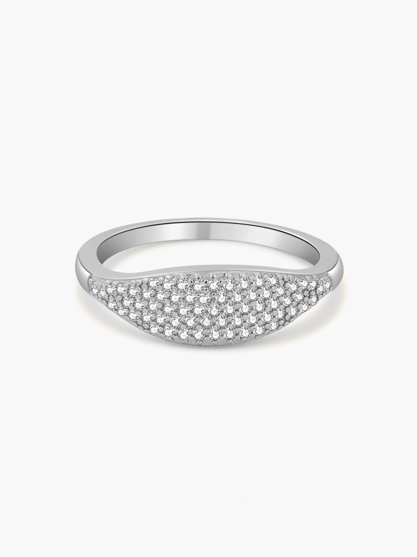 Ameri Rhinestone Dome Band Ring