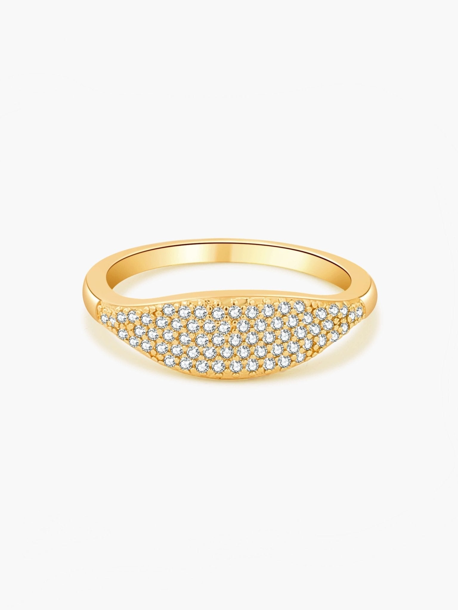 Ameri Rhinestone Dome Band Ring