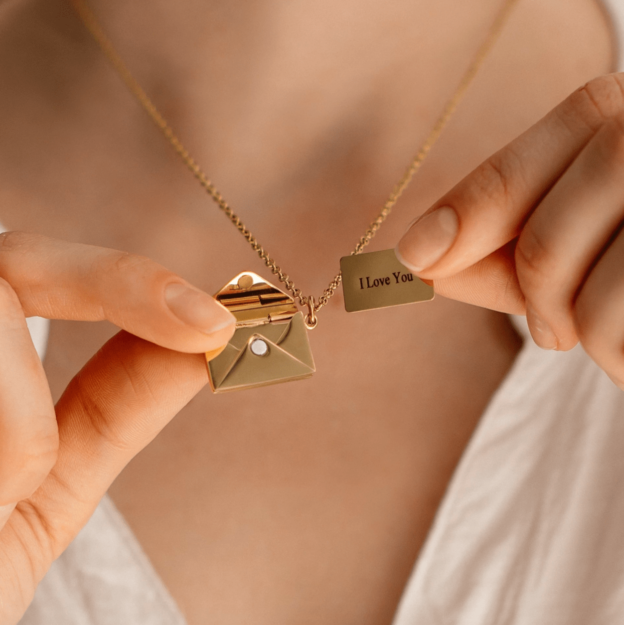 Amira Elegant Envelope Necklace