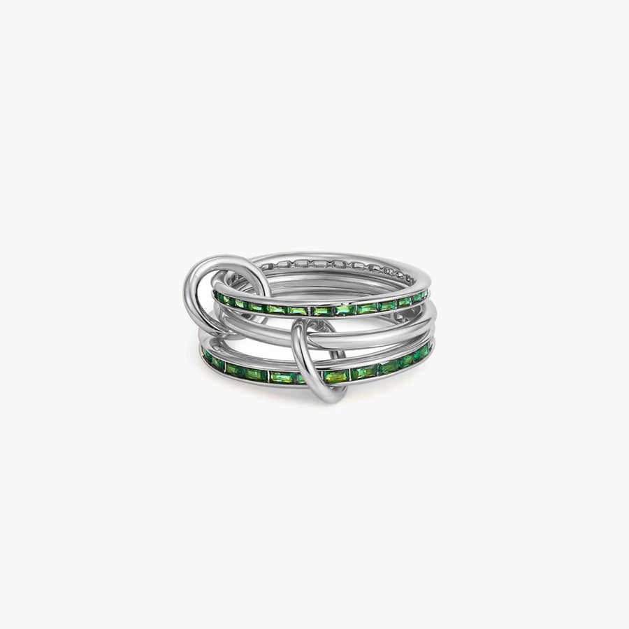 Anais Pavé Emerald Ring