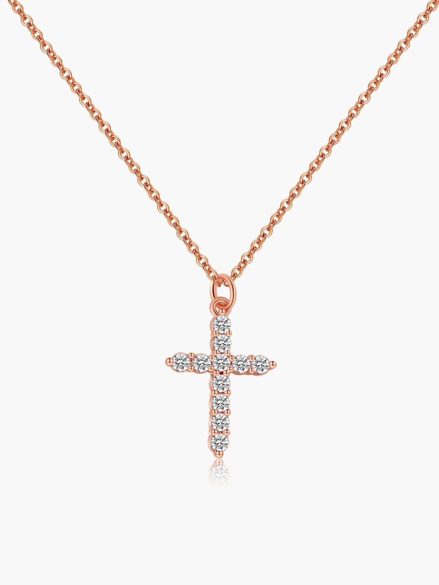 Ariadne Zirconia Cross Pendant Necklace