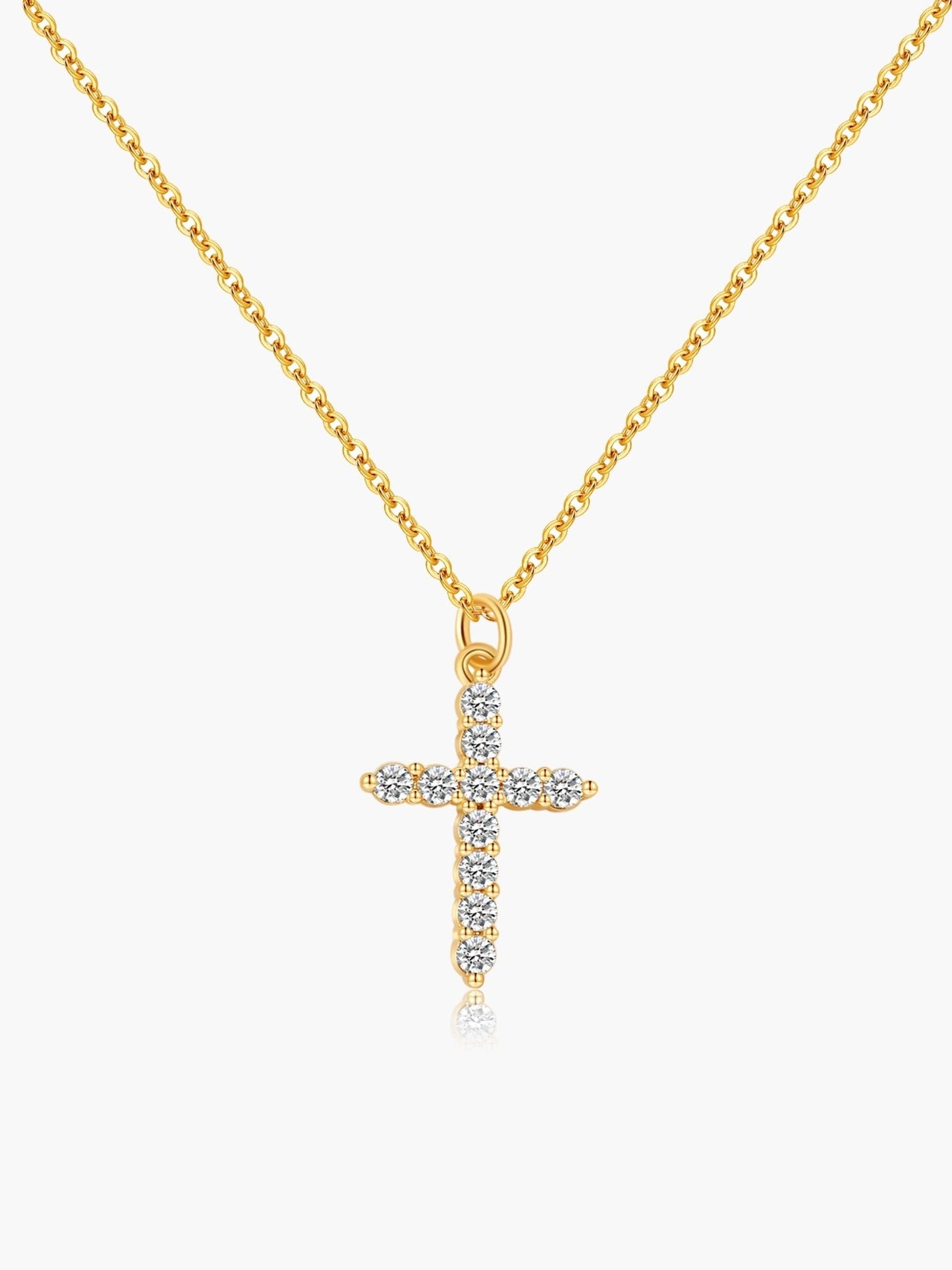 Ariadne Zirconia Cross Pendant Necklace