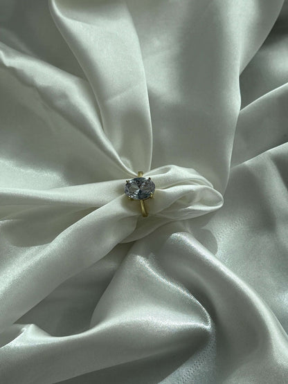 Avianna Oval Zirconia Band Ring