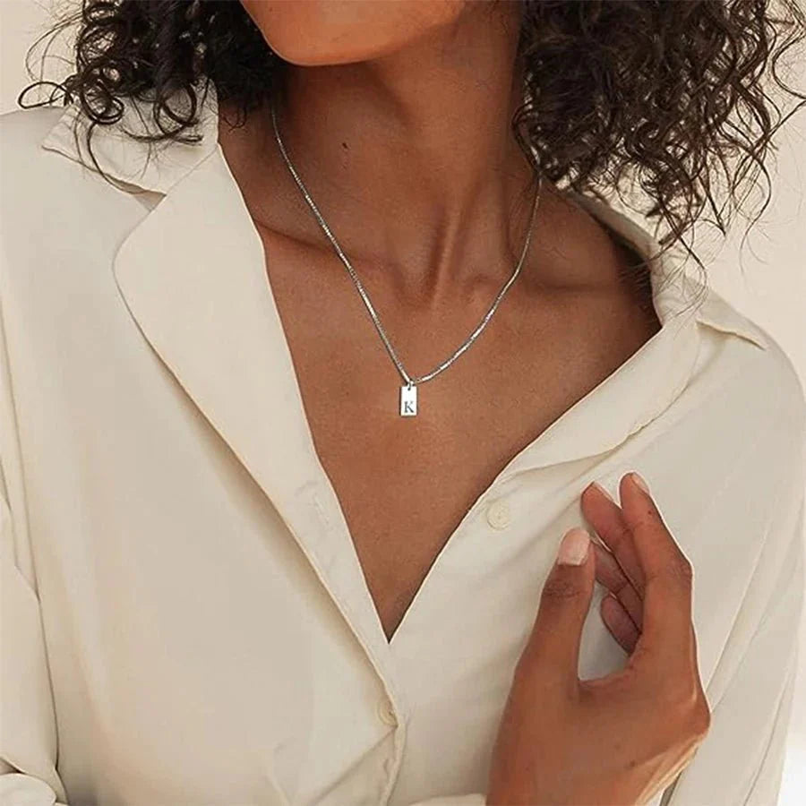 Bella Initial Pendant Necklace