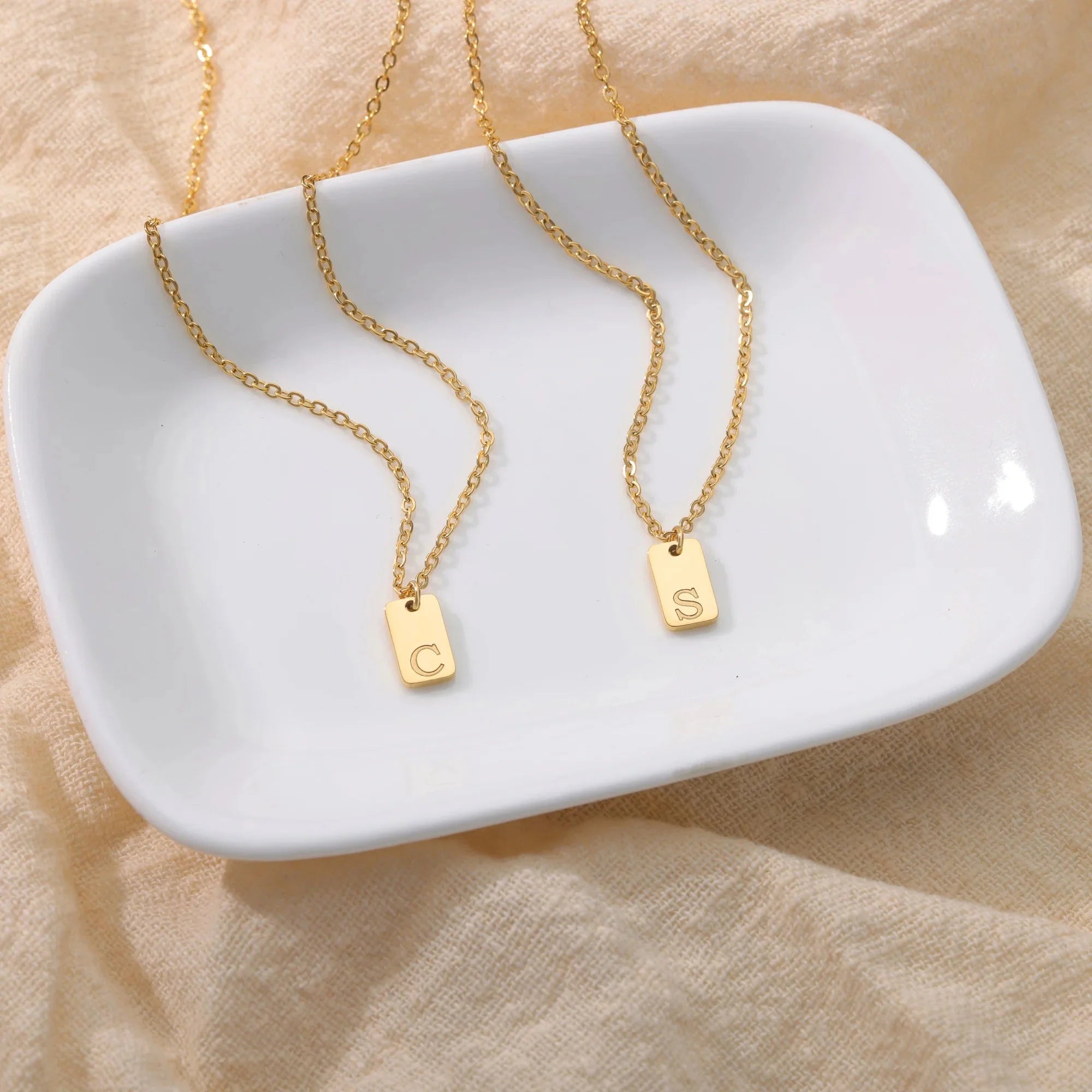 Bella Initial Pendant Necklace