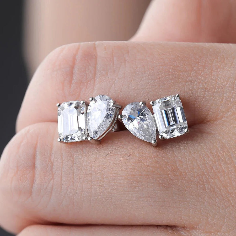 Carla Pear Zirconia Earrings