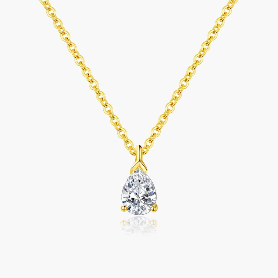 Daphne Pear Cut Zirconia Pendant Necklace