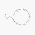 Dina Rhinestone Flower Chain Bracelet