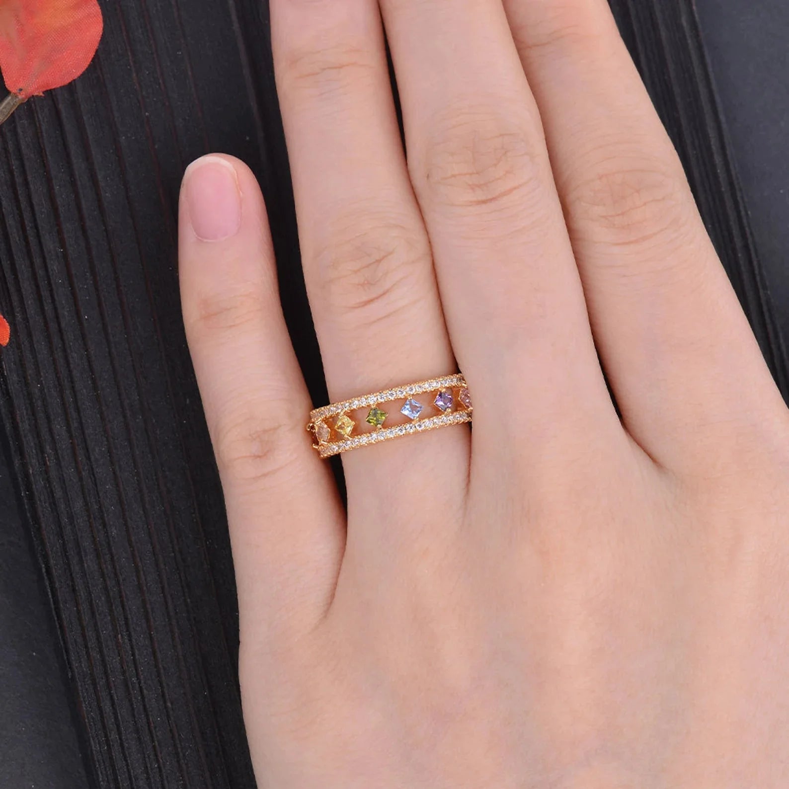 Emily Rainbow Ring